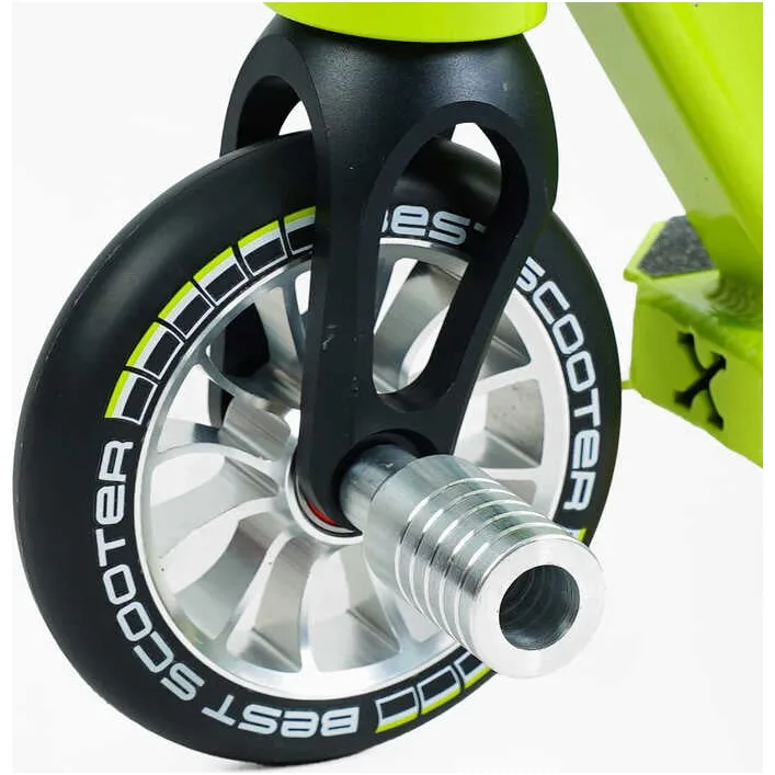 Самокат трюковый Best Scooter 57870 (1) HIC-система, ПЕГИ, алюминиевый диск и дека, колёса PU d-110мм, ширина руля-52см, высота - 83см, в коробке