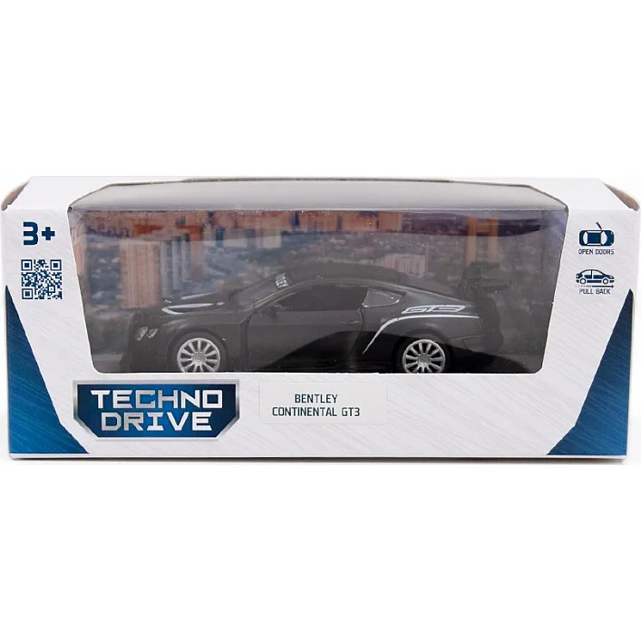 Автомодель - BENTLEY CONTINENTAL GT3 (матовый черный) 250259 (Маш5613)