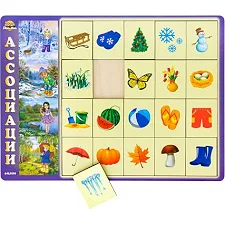 Деревянная игра "Ассоциации", времена года