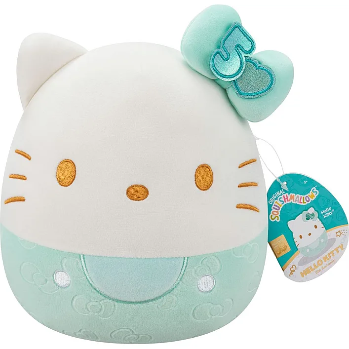 М'яка іграшка SQUISHMALLOWS – ХЕЛОУ КІТТІ У СМАРАГДОВОМУ (20 cm)