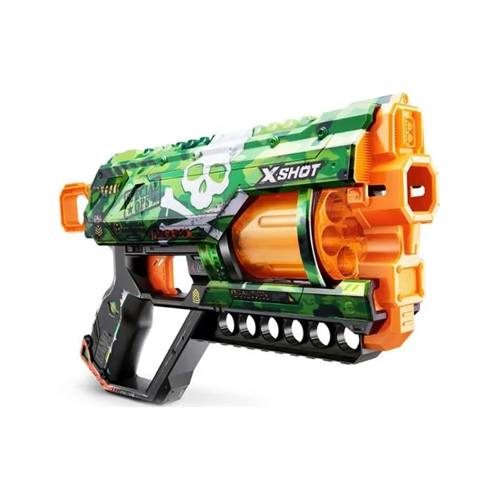 Скорострельный бластер X-Shot Skins Griefer Camo 12 патронов (36561H)