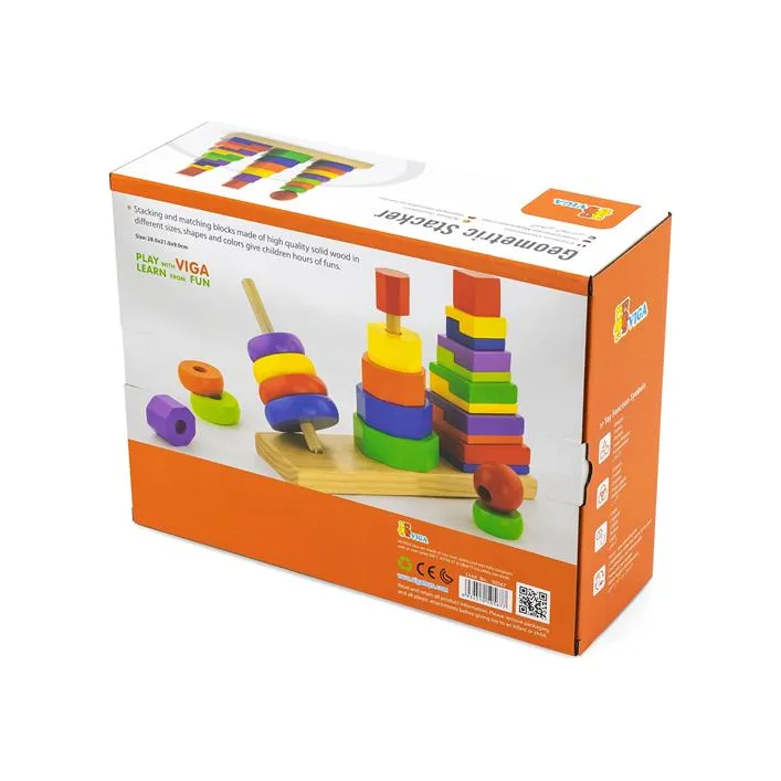 Набор деревянных пирамидок Viga Toys Три фигуры (50567)