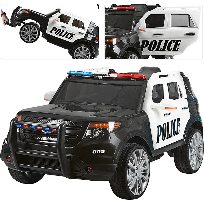 Дитячий електромобіль Джип Bambi M 3259EBLR-1-2, р/у, Чорно-білий
