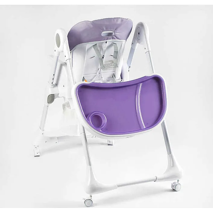 Стільчик для годування Joy K-60290 (1) мягкий чохол ПВХ, 4 колеса, з’ємний столик, корзинка, в коробці