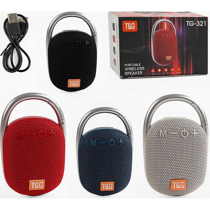 Колонка C 67914 / TG 321 (60) bluetooth, від акумулятора, підсвічування, type c, TF-картка, usb-слот, в коробці, ВИДАЄТЬСЯ ТІЛЬКИ МІКС ВИДІВ