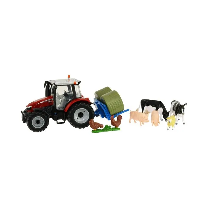 Набор Britains Модель трактора Massey Ferguson 5612 с вилами и фигурками 1:32 (43205)