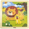 Дерев'яний пазл Viga Toys Леви 9 ел. (44627)