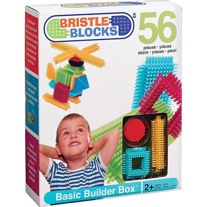 Конструктор серії Bristle Blocks - БУДІВЕЛЬНИК (56 деталей, у коробці)