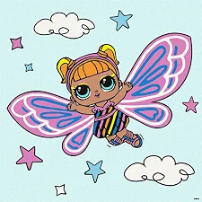 Набір для розпису по номерах для дітей "L.O.L. Surprise! O.M.G. Fairies Flutterstar" 40х40см IDEYKA (Нас8614)