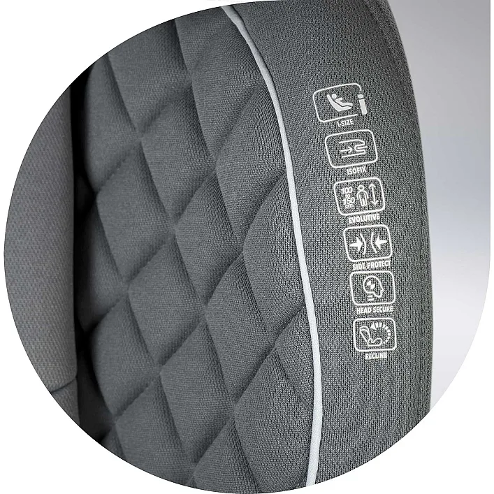 Автокрісло Nukido Louis ISOFIX 15-36 кг, сіре