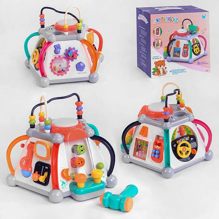 Музыкальный мультибокс 12892 (12/2) "WToys", ОСВУЧЕНИЕ УКРАИНСКИМ ЯЗЫКОМ, свет, звук, в коробке