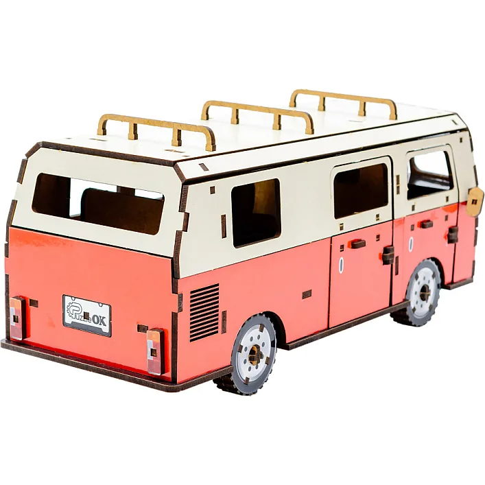 Деревянный 3D конструктор "Микроавтобус" Puz-00926 р.29,7*13,2*11,8см PuzzleOk (Дер7927)