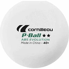 М'ячі для настільного тенісу Cornilleau P-BALLS 2** 6 шт, білі