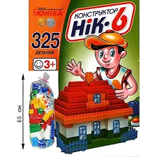 Детский конструктор НИК-6 70934, 325 больших деталей