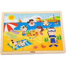 Деревянный пазл Viga Toys Времена года: лето, 24 эл. (51270)