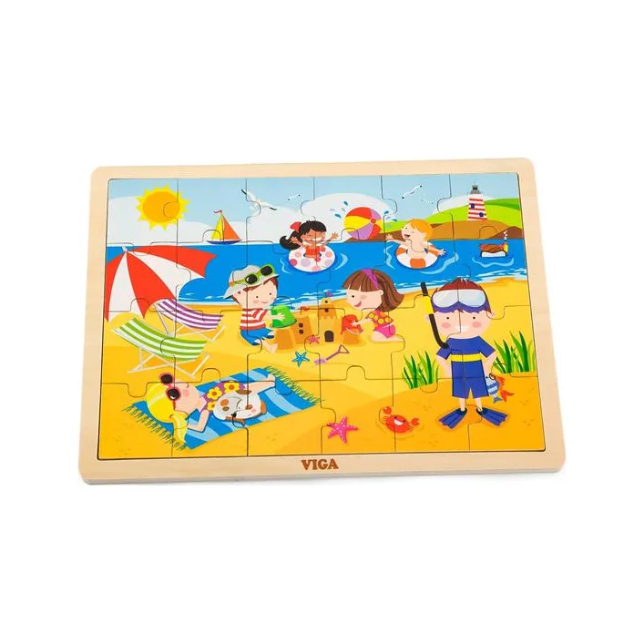 Деревянный пазл Viga Toys Времена года: лето, 24 эл. (51270)
