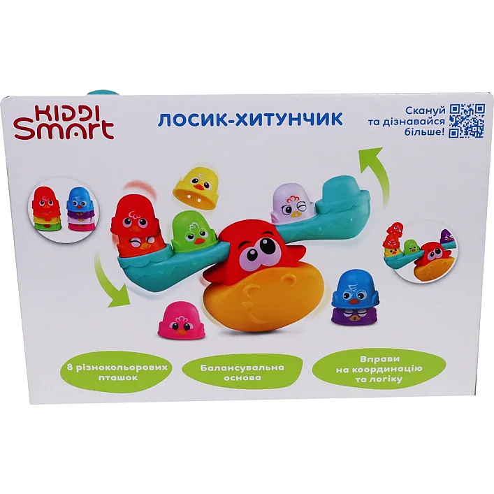 Іграшка-балансир, що розвиває, KIDDI SMART – ЛОСИК-ХИТУНЧИК