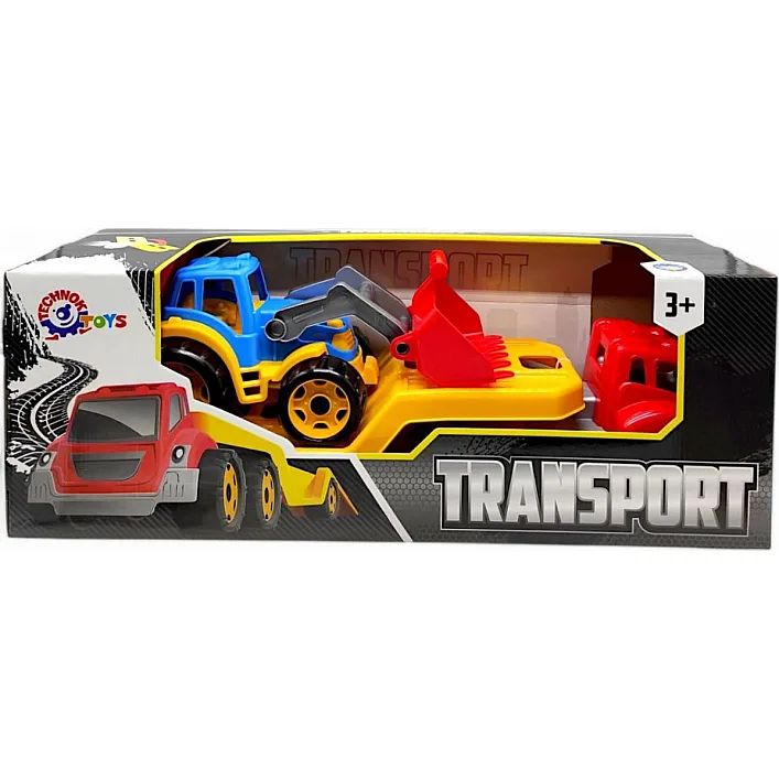 Автовоз с трактором в коробке 3916 ТЕХНОК (Тех3916)