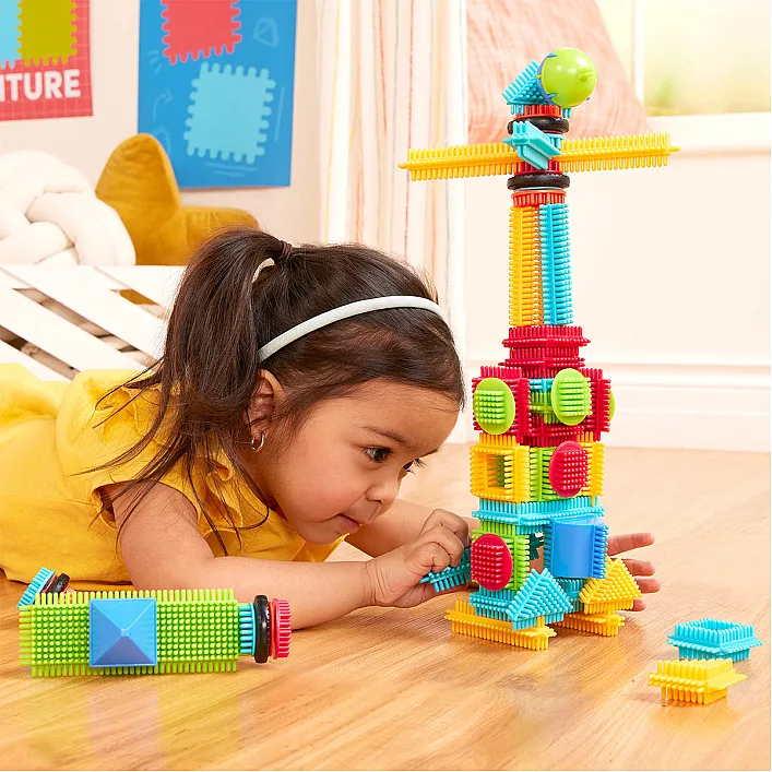 Конструктор серії Bristle Blocks - БУДІВЕЛЬНИК (56 деталей, у коробці)