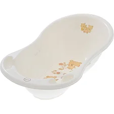 Ванночка 86 см "Мишки" со сливом (белая-жемчужина) MS-004 ODPLYW-118 TEGA (Пол8770)