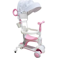 Самокат Smart Baby 669 Pink трансформер з дашком Maraton