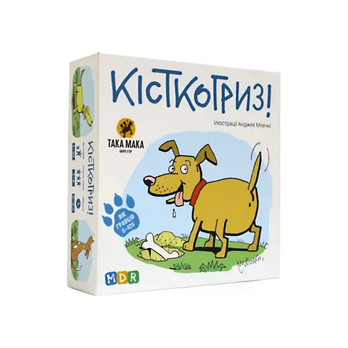 Настольная игра "Косткогрыз" 110001-RU ТАКАЯ МАКА (Нас6133)
