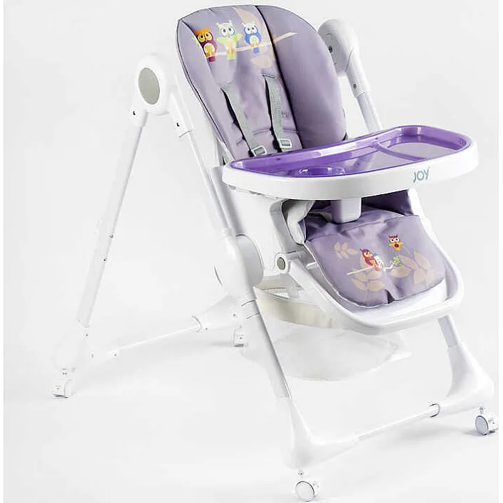 Стільчик для годування Joy K-60290 (1) мягкий чохол ПВХ, 4 колеса, з’ємний столик, корзинка, в коробці