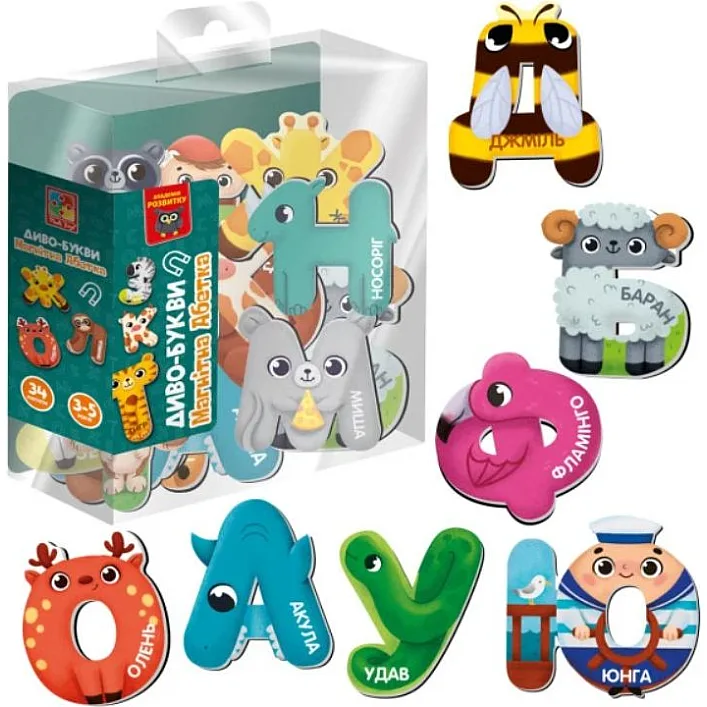 Развивающая магнитная игра "Азбука. Чудо-буквы" VT5411-18 VladiToys (Нас8412)