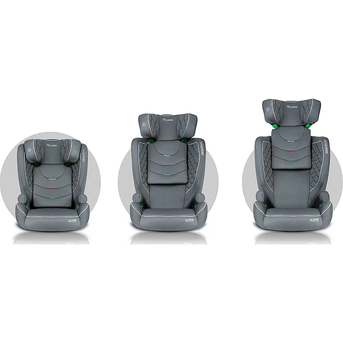 Автокрісло Nukido Louis ISOFIX 15-36 кг, сіре