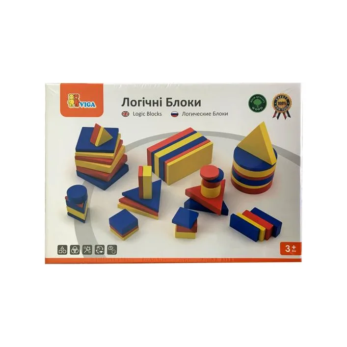 Набор для обучения Viga Toys Логические блоки Дьенеша (56164U)