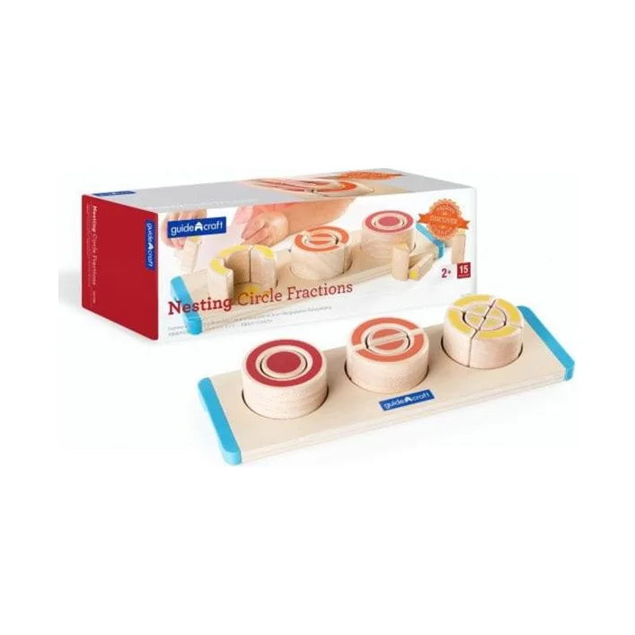 Деревянный пазл-сортер Guidecraft Manipulatives Сегменты круга (G6746)