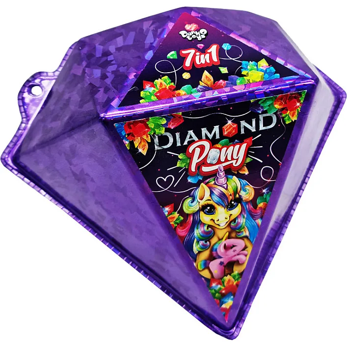 Набор креативного творчества "Diamond Pony" BPS-01-03U укр Фиолетовый