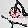 Самокат двухколесный Best Scooter 40860 (4) колеса PU - переднее 23 см, заднее - 20 см, 1 амортизатор, широкий руль, зажим руля, в коробке