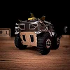 Коллекционная модель-конструктор Metal Time Trophy Hunter Вездеход Шерп механический двухцветный (MT056)