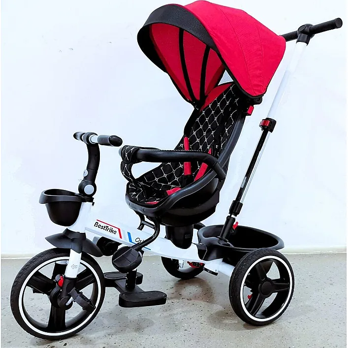 Велосипед 6390 &ndash; 22-918 BestTrike "Oscar" (1) ПОВОРОТНОЕ СИДЕНИЕ, РУЛЬ СОСТАВЛЯЕТСЯ, КОЛЕСА С ПРОГУЛИРОВАННЫМ PU, КОРЗИНА, ТЕЛЕСКОПИЧЕСКАЯ РУЧКА