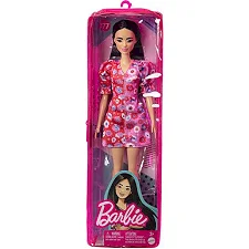 Кукла Barbie Модница в розовом платье в цветочек 29 см (HBV11)