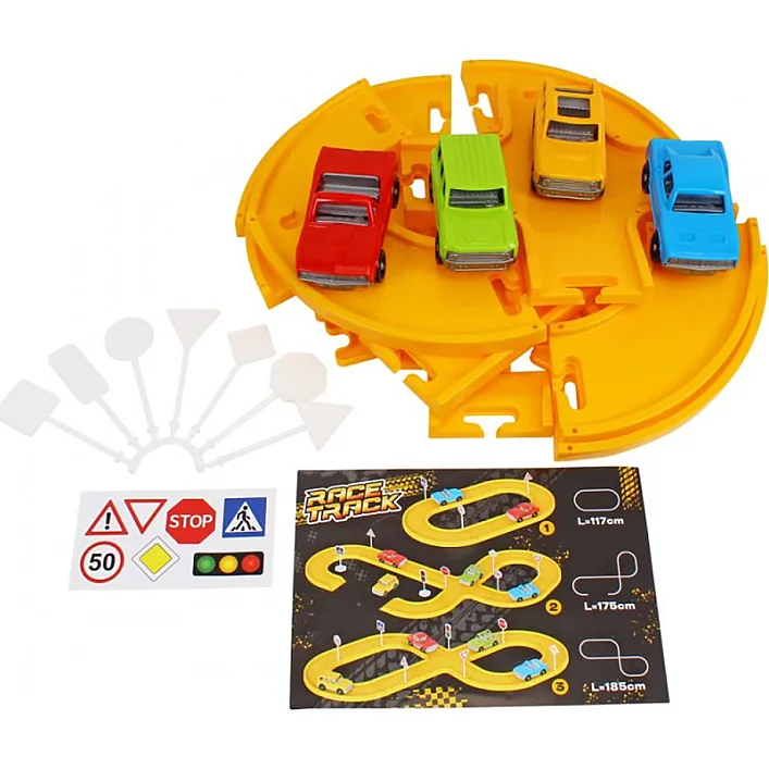 Детский игрушечный Автотрек 0747TXK 4 автомобиля