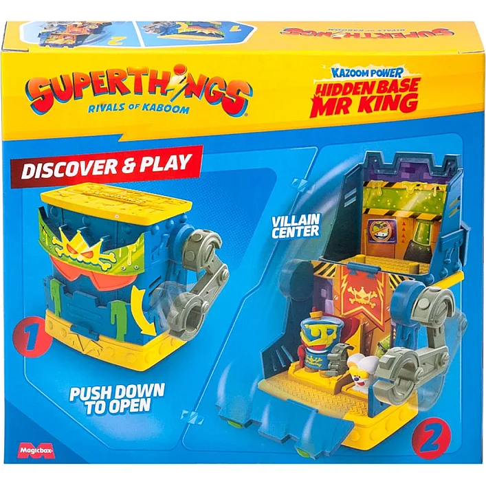 Ігровий набір SUPERTHINGS серії "Kazoom Power" - ПРИХОВАНА БАЗА МІСТЕРА КІНГА