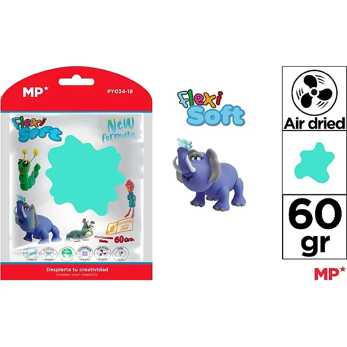 Паста для лепки, изумрудная 60г, Madrid Papel (53542)