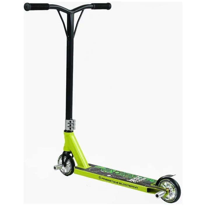 Самокат трюковый Best Scooter 57870 (1) HIC-система, ПЕГИ, алюминиевый диск и дека, колёса PU d-110мм, ширина руля-52см, высота - 83см, в коробке