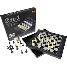 Шахматы магнитные 2в1, в коробке 98702 г. 30,5*27,3*4 см (Нас7954)