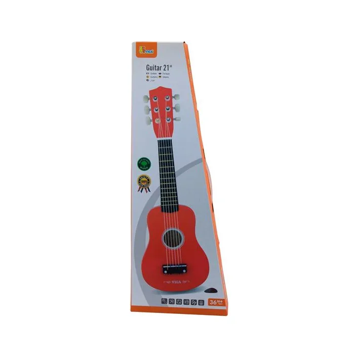 Игрушечная гитара Viga Toys красный (50691)
