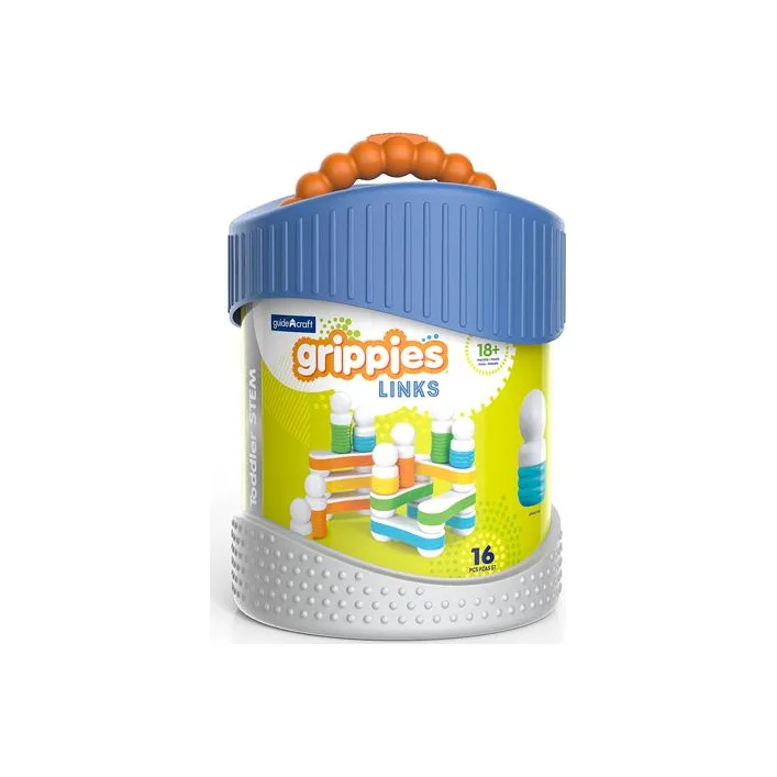 Магнитный конструктор Guidecraft Grippies Links, 16 деталей (G8317)