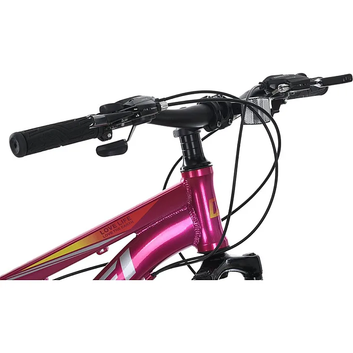 Велосипед MTB2601-3, 26 дюймов, алюминиевая рама 13 Shimano 21SP фуксия
