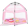 Дитячий манеж MR 1512 Powder Pink 146×127×110 см