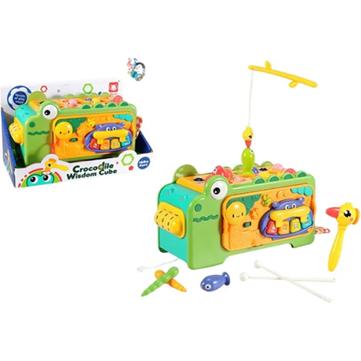 Игровой центр 830 Крокодил многофункциональный, музыка, в коробке р.28,5*14*17 см (Нем8301)