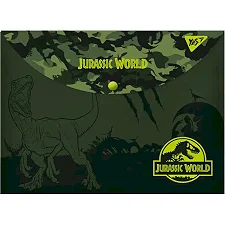 Папка-конверт YES на кнопке А4 "JURASSIC WORLD" 491739 (Кнц5563)