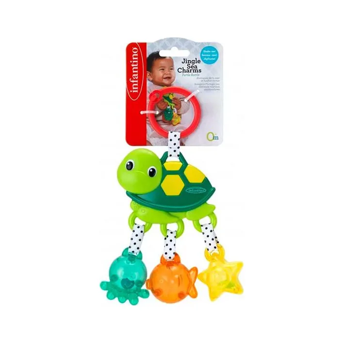 Игрушка-подвеска Infantino Морская черепашка с погремушками (316188I)