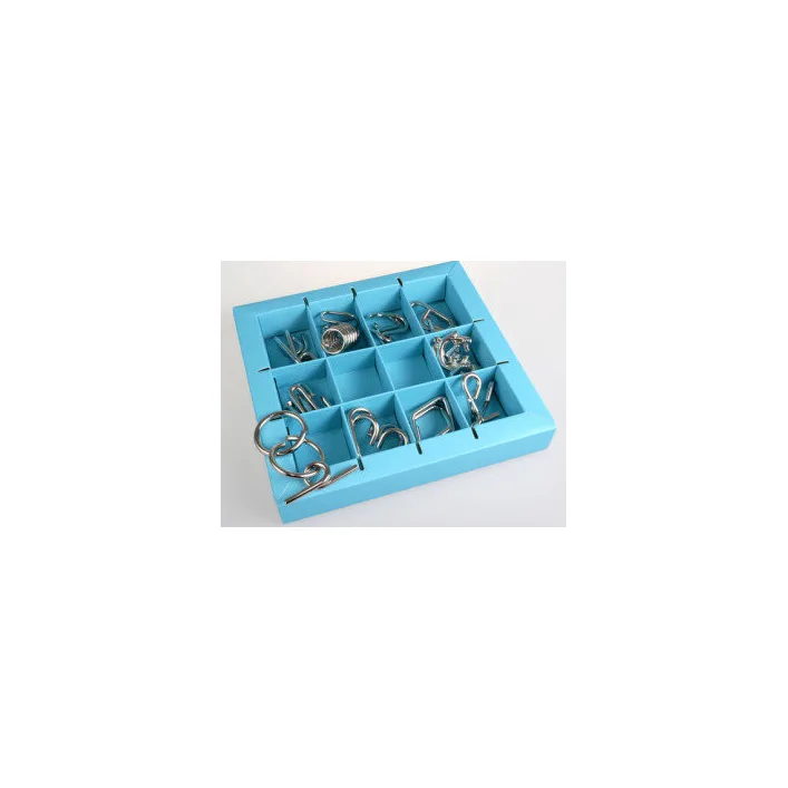 Набір головоломок 10 Metall Puzzles blue Eureka 3D Puzzle 473356, 10 головоломок
