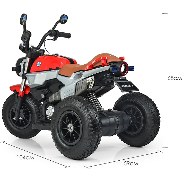 Дитячий електромобіль Мотоцикл Bambi Racer M 3687AL-3 до 60 кг